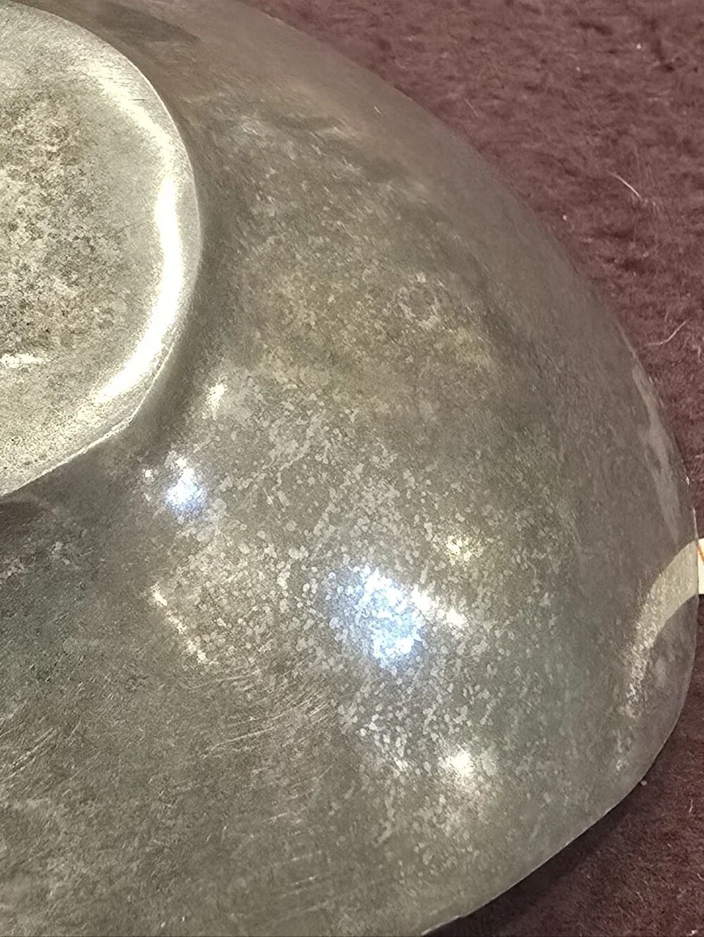 Vintage MCM Style Metal/Pewter Soap Dish